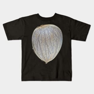 Macro photo of an apricot seed kernel Kids T-Shirt